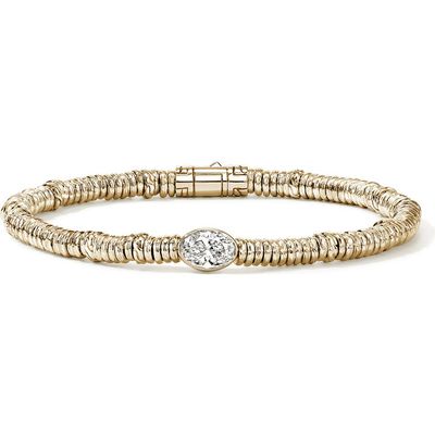 John Hardy John Hardy JH Lovestruck™ Heishi Bracelet, 14K Gold, Lab-Grown Diamond, 1.0TCW 