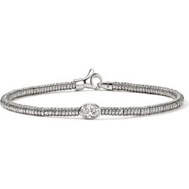 John Hardy John Hardy JH Lovestruck™ Heishi Bracelet, Sterling Silver, Lab-Grown Diamonds 