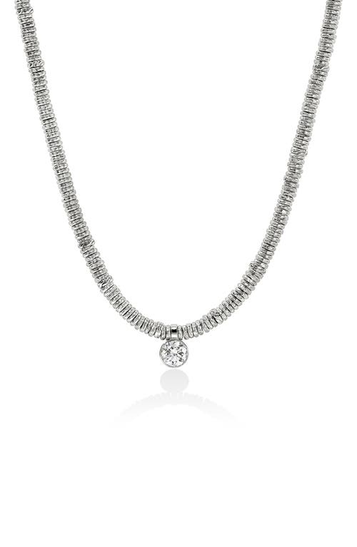 John Hardy John Hardy JH Lovestruck™ Heishi Pendant Necklace, Sterling Silver, Lab-Grown Diamond, 1.0TCW 