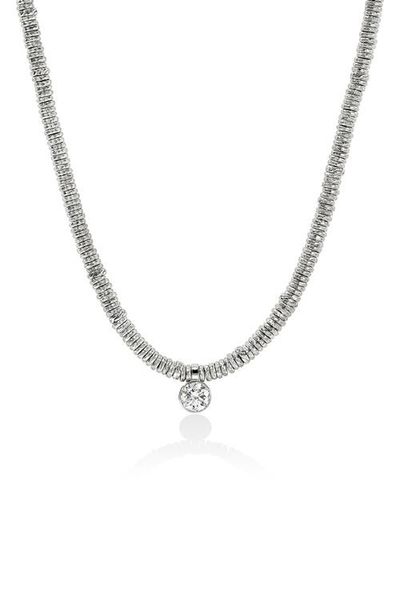 John Hardy John Hardy JH Lovestruck™ Heishi Pendant Necklace, Sterling Silver, Lab-Grown Diamond, 1.0TCW 