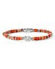 John Hardy John Hardy JH Lovestruck Sterling Silver Lab Grown Diamond & Spiny Oyster Shell Heishi Bracelet  - 1