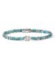 John Hardy John Hardy JH Lovestruck Sterling Silver Turquoise & Lab Grown Diamond Heishi Bracelet  - 1