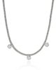 John Hardy John Hardy Lovestruck Sterling Silver Lab Grown Diamond Heishi Station Necklace  - 1