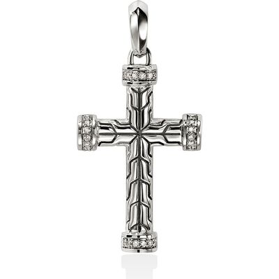 John Hardy John Hardy Men's Essential Diamond Cross Pendant