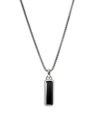 John Hardy John Hardy Men's Sterling Silver Modern Talisman Onyx Pendant Necklace, 22