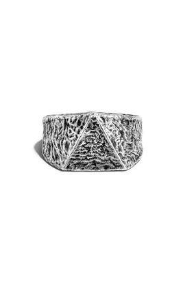 John Hardy John Hardy Men's Tiga Sterling Silver Signet Ring 