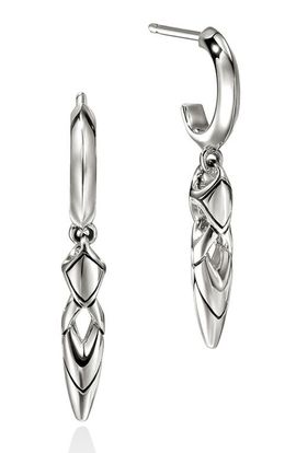 John Hardy John Hardy Naga Drop Earrings, Sterling Silver 