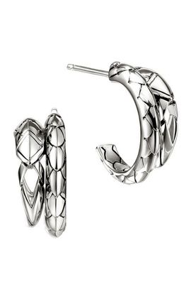 John Hardy John Hardy Naga Hoop Earrings, Sterling Silver 