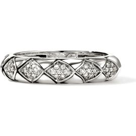 John Hardy John Hardy Naga Sterling Silver & Diamond Band Ring 
