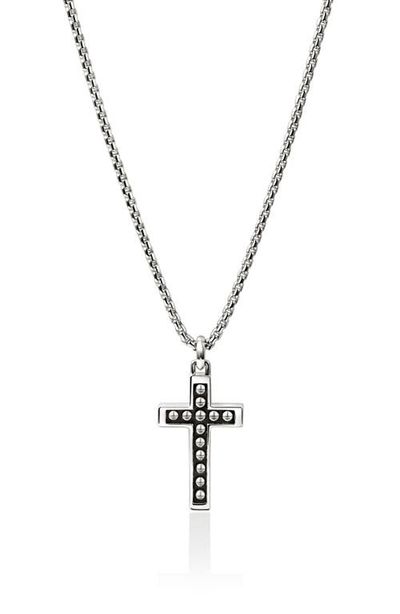 John Hardy John Hardy Nailhead Cross Pendant Necklace