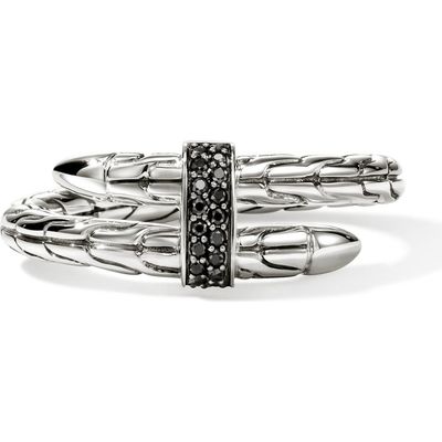John Hardy John Hardy Spear Ring, Sterling Silver, Black Sapphire 