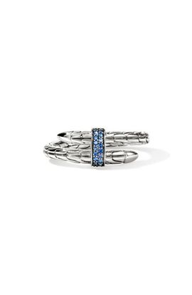 John Hardy John Hardy Spear Ring, Sterling Silver, Blue Sapphire 