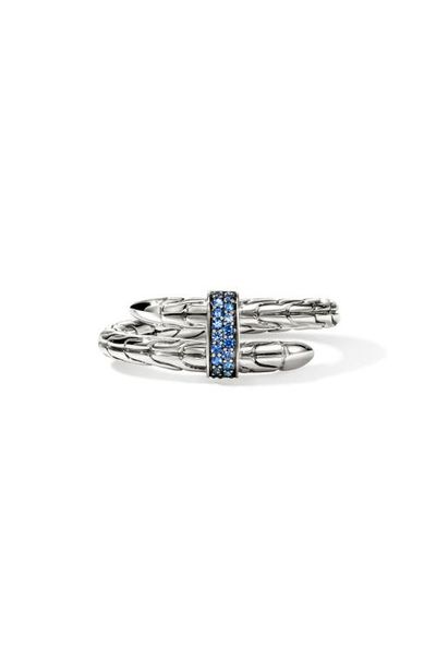 John Hardy John Hardy Spear Ring, Sterling Silver, Blue Sapphire 