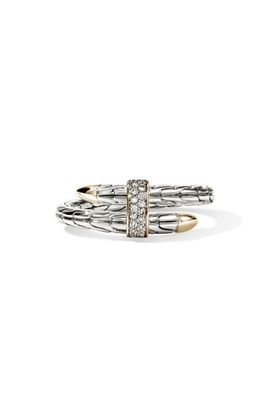 John Hardy John Hardy Spear Wrap Ring, Diamonds