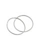John Hardy John Hardy Sterling Silver Classic Chain Extra-Large Hoop Earrings - 4