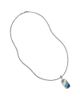 John Hardy John Hardy Sterling Silver Classic Chain Multi Stone Dog Tag Pendant Necklace, 22 - 1
