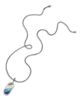 John Hardy John Hardy Sterling Silver Classic Chain Multi Stone Dog Tag Pendant Necklace, 22 - 4