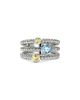 John Hardy John Hardy Sterling Silver Heishi Gemstone Ring - 1