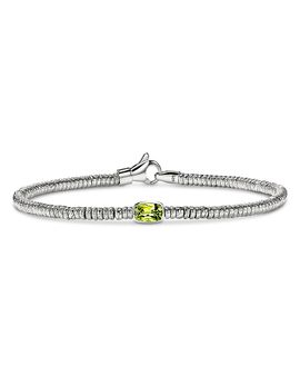 John Hardy John Hardy Sterling Silver Heishi Peridot Bead Bracelet