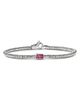 John Hardy John Hardy Sterling Silver Heishi Rhodolite Bead Bracelet - 1