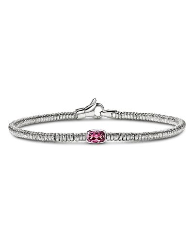 John Hardy John Hardy Sterling Silver Heishi Rhodolite Bead Bracelet