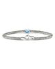 John Hardy John Hardy Sterling Silver Heishi Swiss Blue Topaz Bead Bracelet - 4