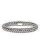John Hardy John Hardy Sterling Silver Icon Black Sapphire Pave Woven Chain Link Bracelet, 5mm - 3