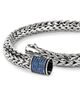 John Hardy John Hardy Sterling Silver Icon Blue Sapphire Pave Woven Link Bracelet - 5