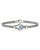 John Hardy John Hardy Sterling Silver Icon Swiss Blue Topaz Double Woven Link Bracelet - 1