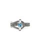 John Hardy John Hardy Sterling Silver Icon Swiss Blue Topaz Halo Ring - 1