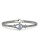 John Hardy John Hardy Sterling Silver Icon Tanzanite & Diamond Double Woven Link Bracelet - 1