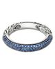 John Hardy John Hardy Sterling Silver Jh Essentials Blue Sapphire Pave Band - 1