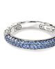 John Hardy John Hardy Sterling Silver Jh Essentials Blue Sapphire Pave Band - 6