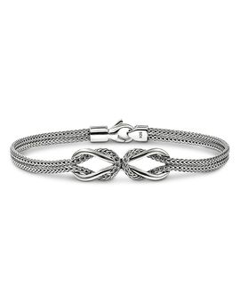 John Hardy John Hardy Sterling Silver Love Knot Infinity Woven Link Bracelet