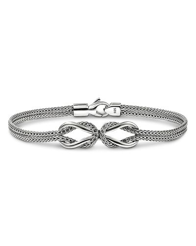 John Hardy John Hardy Sterling Silver Love Knot Infinity Woven Link Bracelet