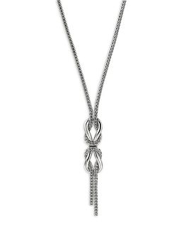 John Hardy John Hardy Sterling Silver Love Knot Woven Necklace, 16-18