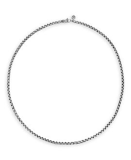 John Hardy John Hardy Sterling Silver Naga Box Chain Necklace, 3.7mm