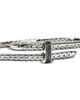 John Hardy John Hardy Sterling Silver Spear Black Sapphire Flex Cuff Bracelet - 6