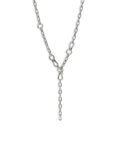 John Hardy John Hardy Sterling Silver Surf Link Lariat Necklace, 15-18