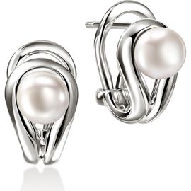 John Hardy John Hardy Surf Earrings, Sterling Silver, Freshwater Pearls 