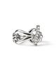 John Hardy John Hardy Surf Sterling Silver Diamond Band Ring  - 1