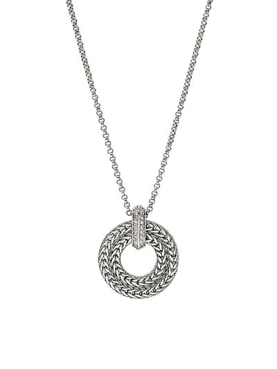 John Hardy Women's Icon Sterling Silver & 0.21 TCW Diamond Pendant Necklace