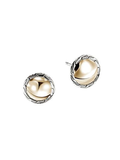 John Hardy Women's JH Essentials 14K Yellow Gold & Sterling Silver Stud Earrings