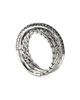 John Hardy Women's JH Essentials Sterling Silver & Black Sapphire Crossover Ring - 5