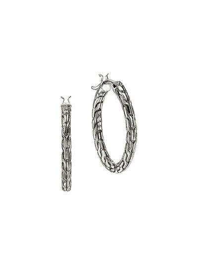 John Hardy Women's JH Essentials Sterling Silver Hoop Earrings/22MM