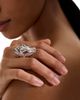 John Hardy Women's Naga Dragon Sterling Silver, 0.14 TCW Diamond & Blue Sapphire Saddle Ring - 2