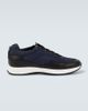 John Lobb John Lobb Leather-trimmed slip-on sneakers - 1