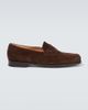 John Lobb John Lobb Lopez suede penny loafers - 1