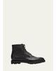 John Lobb Men's Alder Grained Leather Hiking Boots - 1