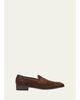 John Lobb Men's James Suede Penny Loafers - 1